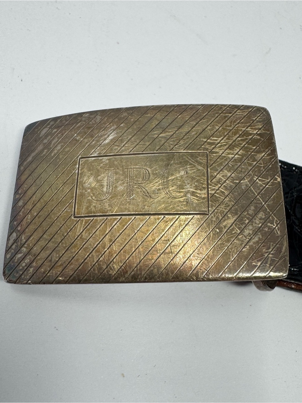 Torino American Alligator Mens 36 (34) Black Belt Paul Stuart Buckle Made in USA - Picture 4 of 10